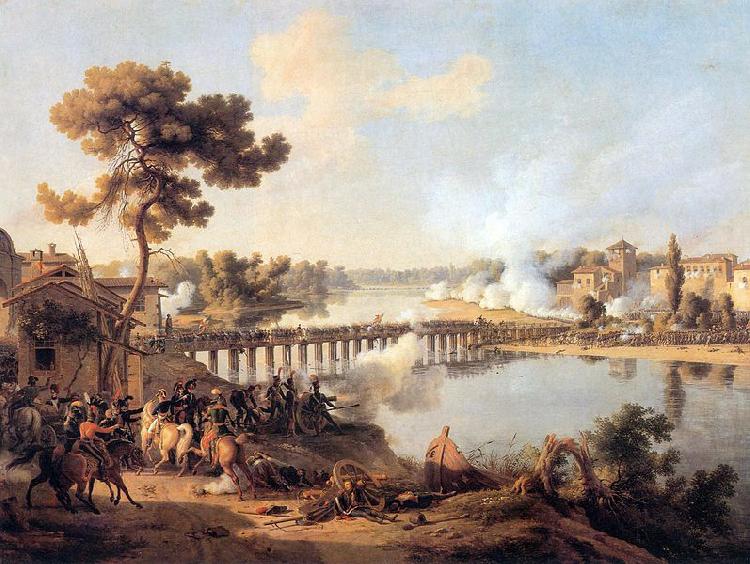 Louis-Francois, Baron Lejeune the Battle of Lodi Germany oil painting art